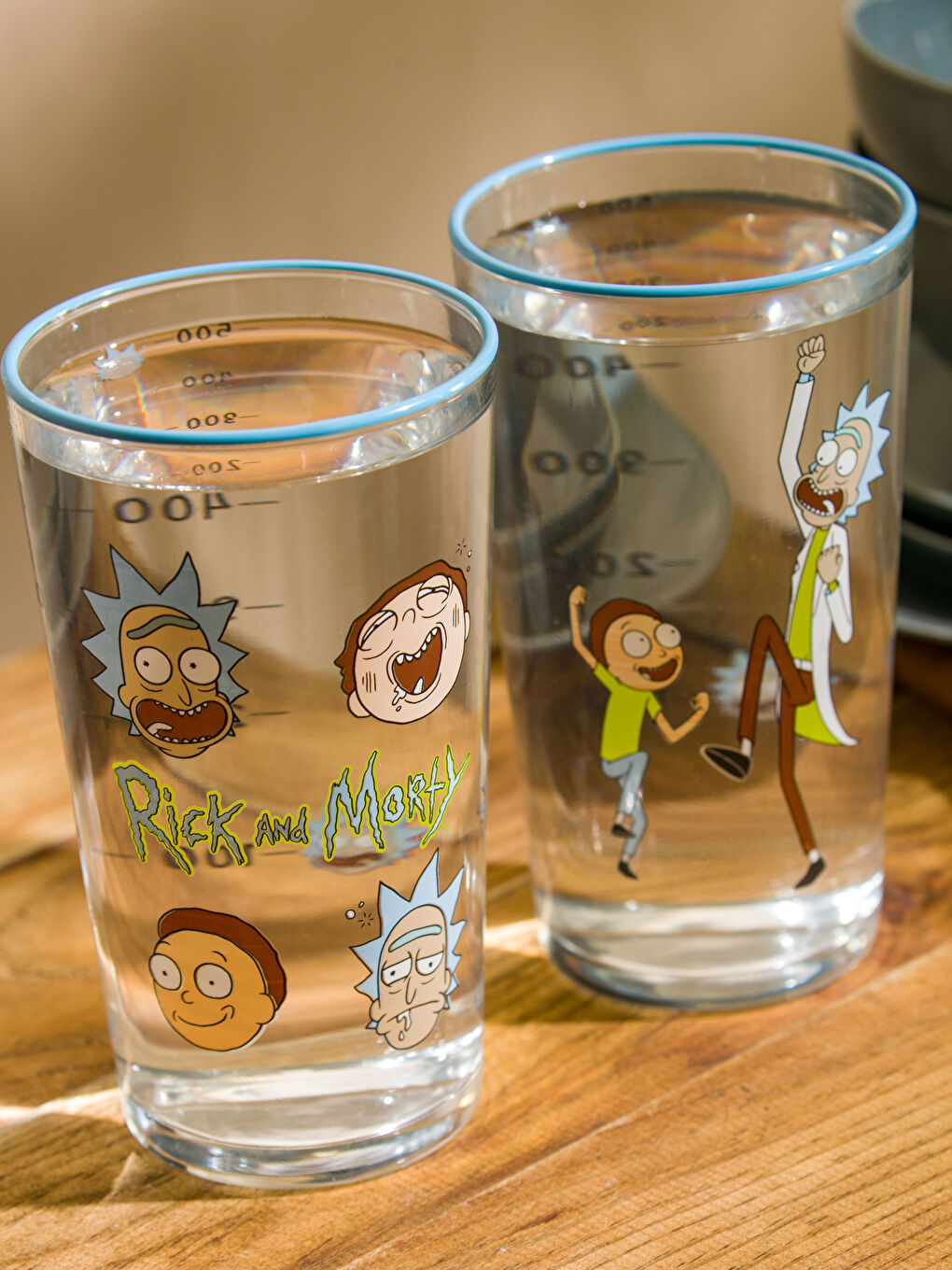 Rick and Morty Printed Glass Cup 2 Pcs 570 Ml-3