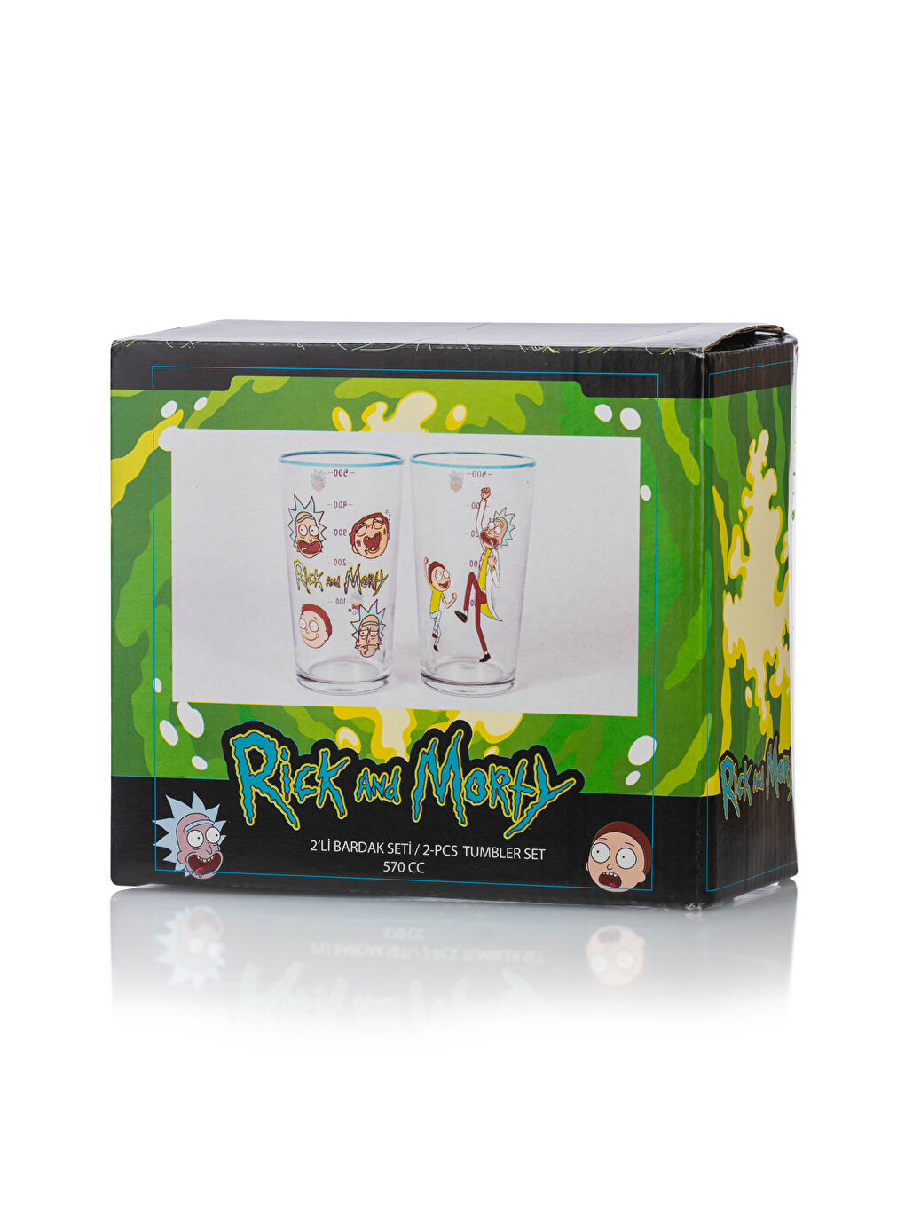 Rick and Morty Printed Glass Cup 2 Pcs 570 Ml-4