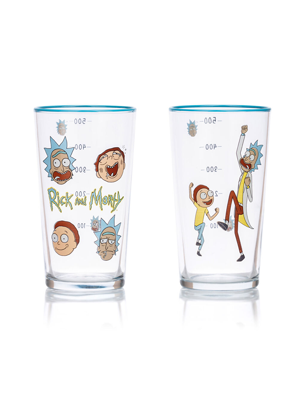 Rick and Morty Printed Glass Cup 2 Pcs 570 Ml-5