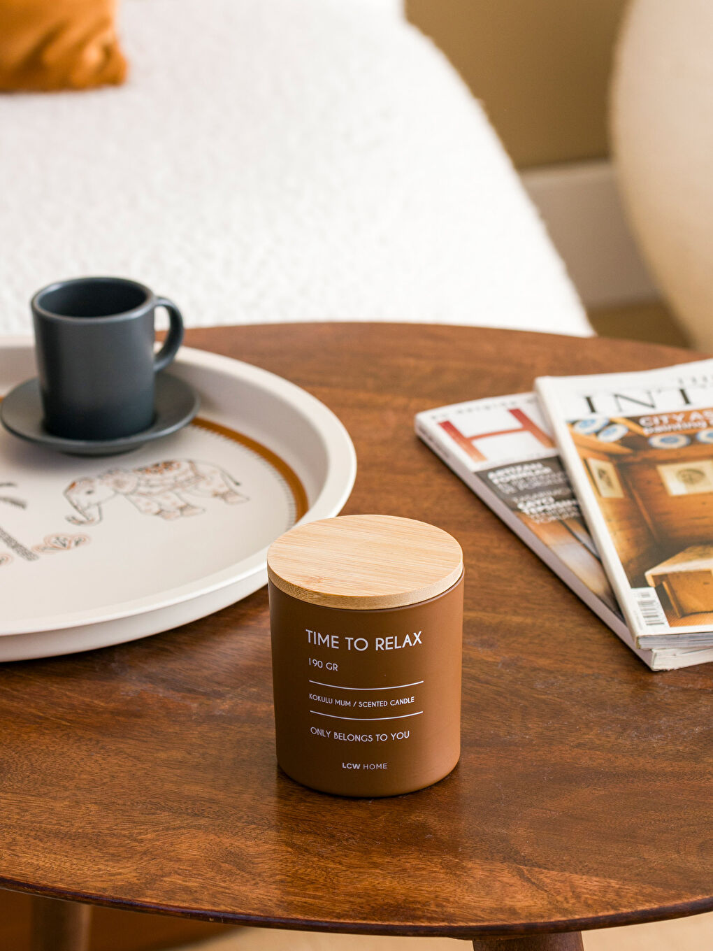 Turuncu Amber Kokulu Bardak Mum 190 g-2