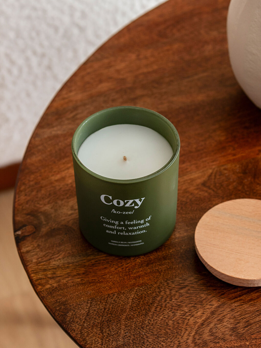 Yeşil Vanilya Kokulu Dekoratif Mum 190 g-3