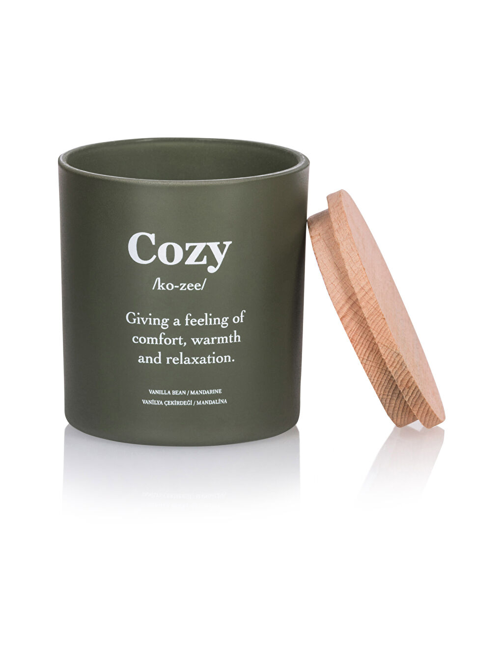 Yeşil Vanilya Kokulu Dekoratif Mum 190 g-4