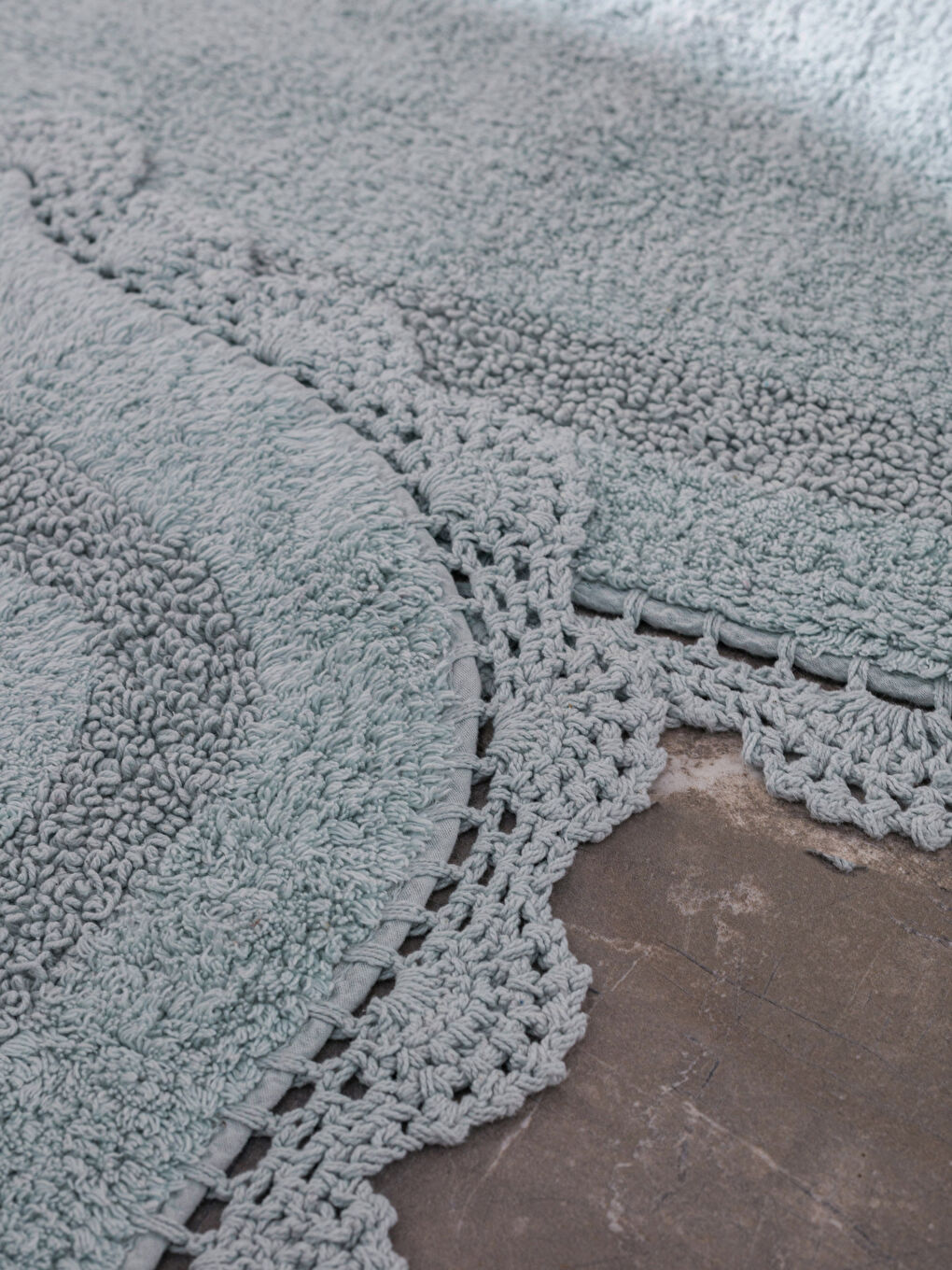 Lace Detailed Bath Mat 2 Pack-1