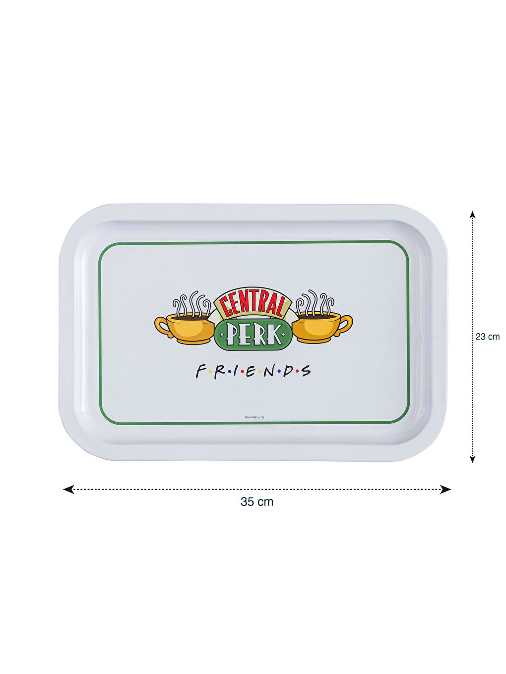 Karışık Friends Baskılı Metal Tepsi 35x23 cm-3
