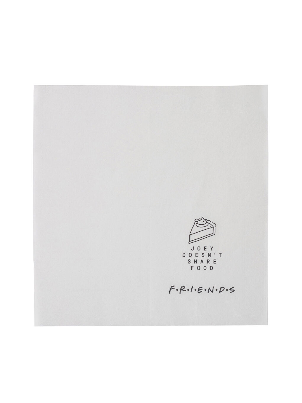 Siyah Friends Baskılı Kağıt Peçete 100'lü 33x33 cm-3