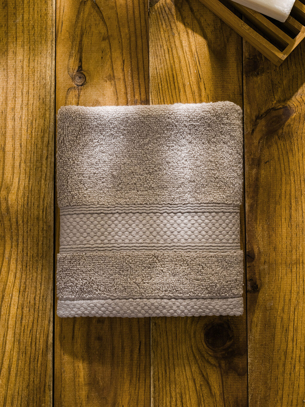 Kahverengi Pamuklu El Havlusu 33x33 cm-2