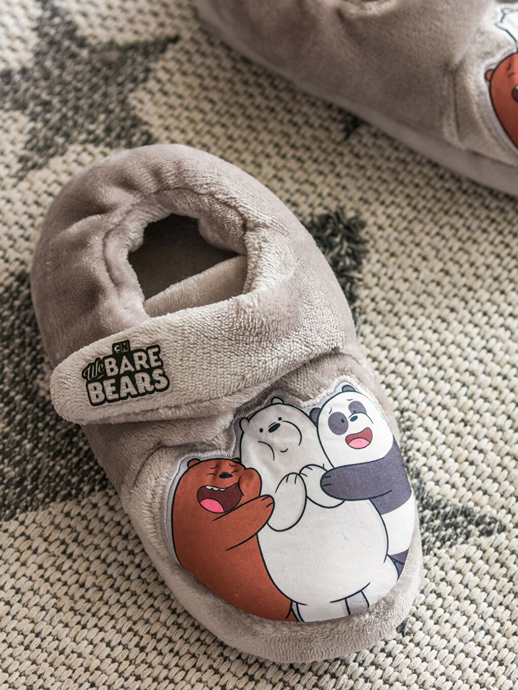 LCW HOME Karışık Baskılı We Bare Bears Lisanslı Pelüş Ev Terliği - 1