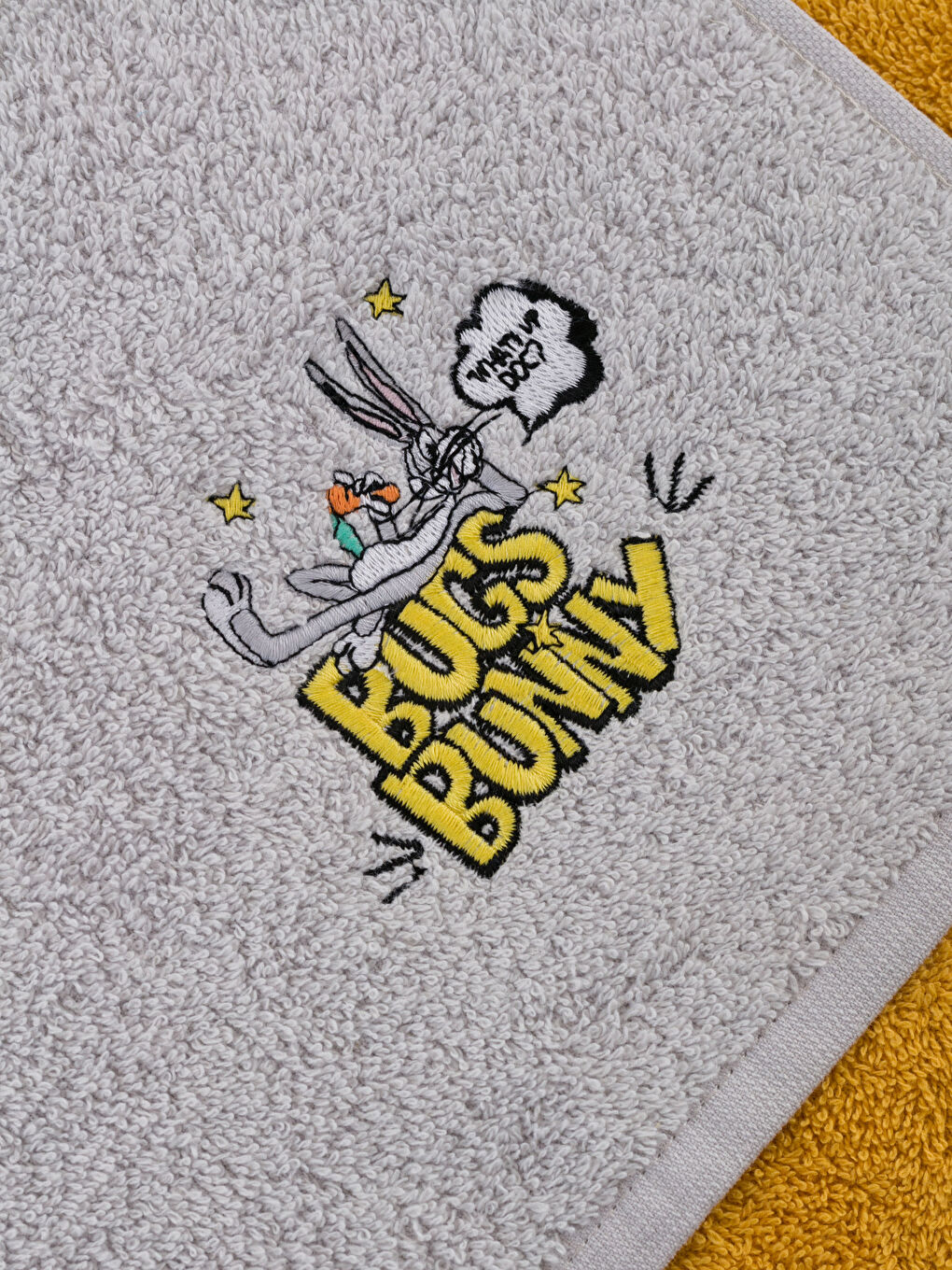 Serviette d'invité Brodée Bugs Bunny Lot de 2 30x50 cm-3