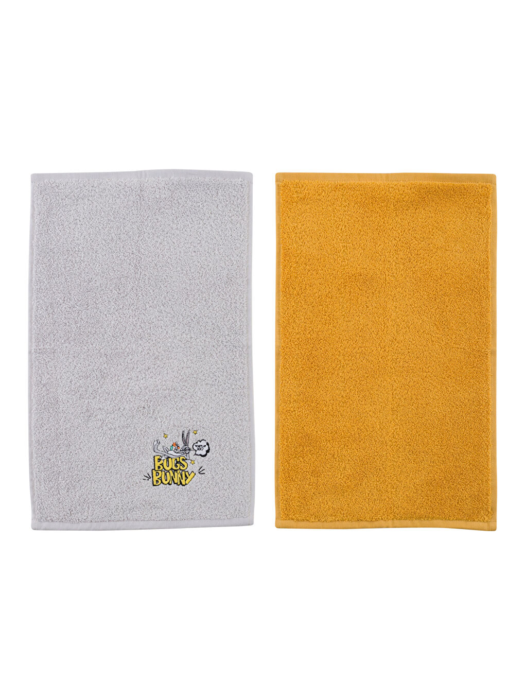 Serviette d'invité Brodée Bugs Bunny Lot de 2 30x50 cm-5