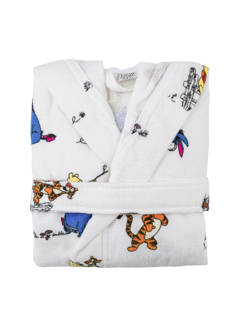 Karışık Winnie the Pooh Baskılı Kız Çocuk Bornoz-4