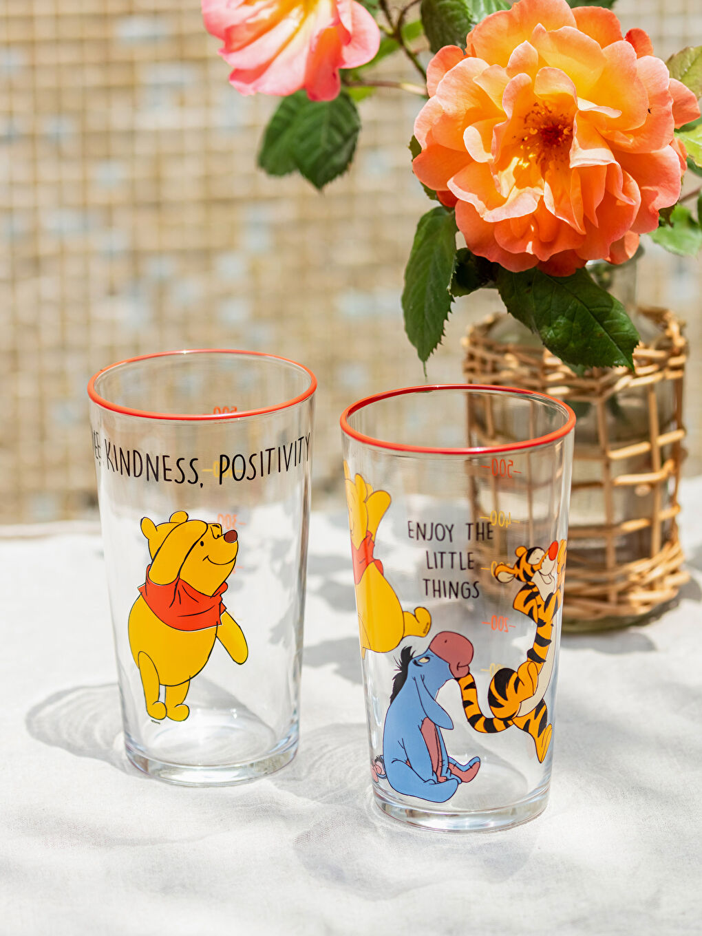 Karışık Winnie The Pooh Baskılı Bardak 2'li 570 ml