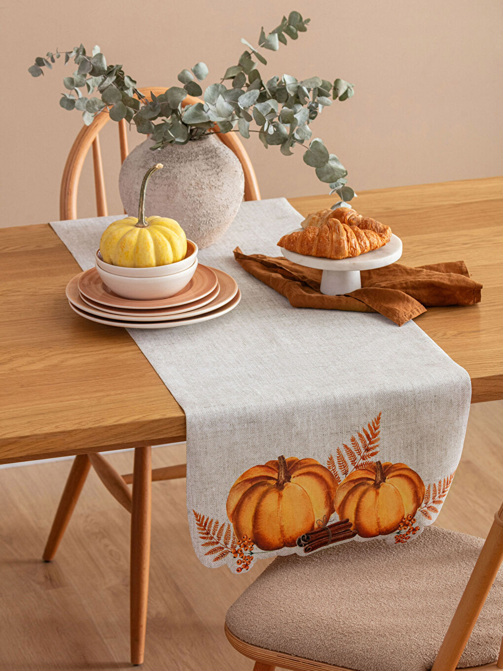 LCW HOME Pumpkin Printed Runner 45x150 cm -W3EE60Z8-F9C