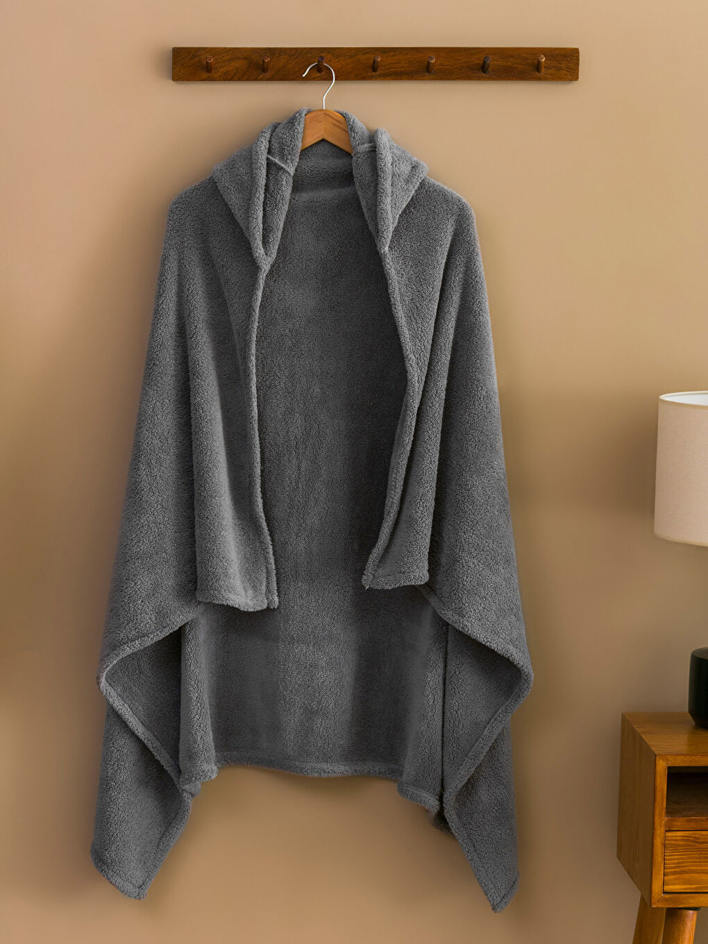 Велсофт капюшонды унисекс киілетін көрпе-1