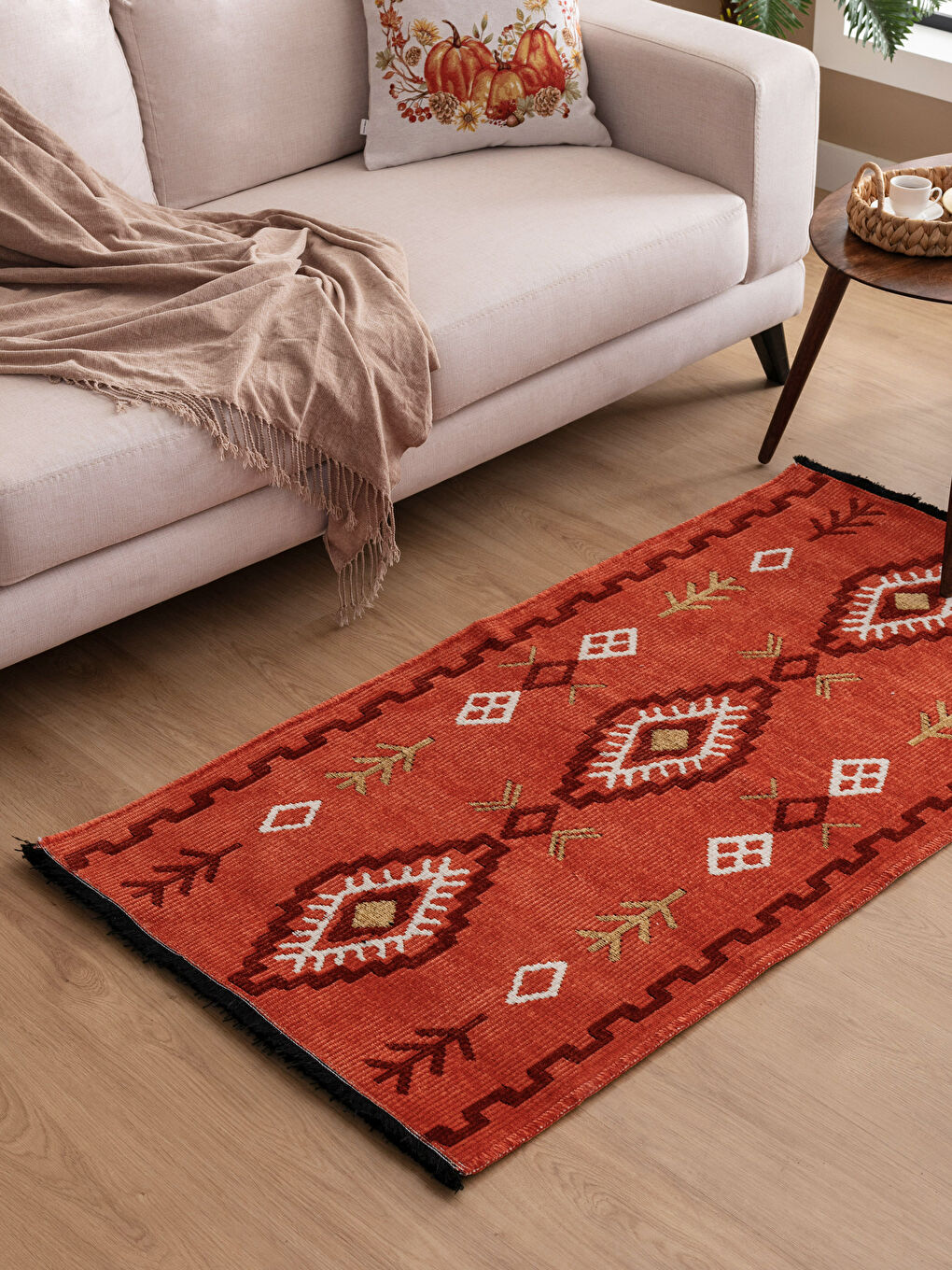 Karışık Etnik Desenli Halı 80x150 cm-1