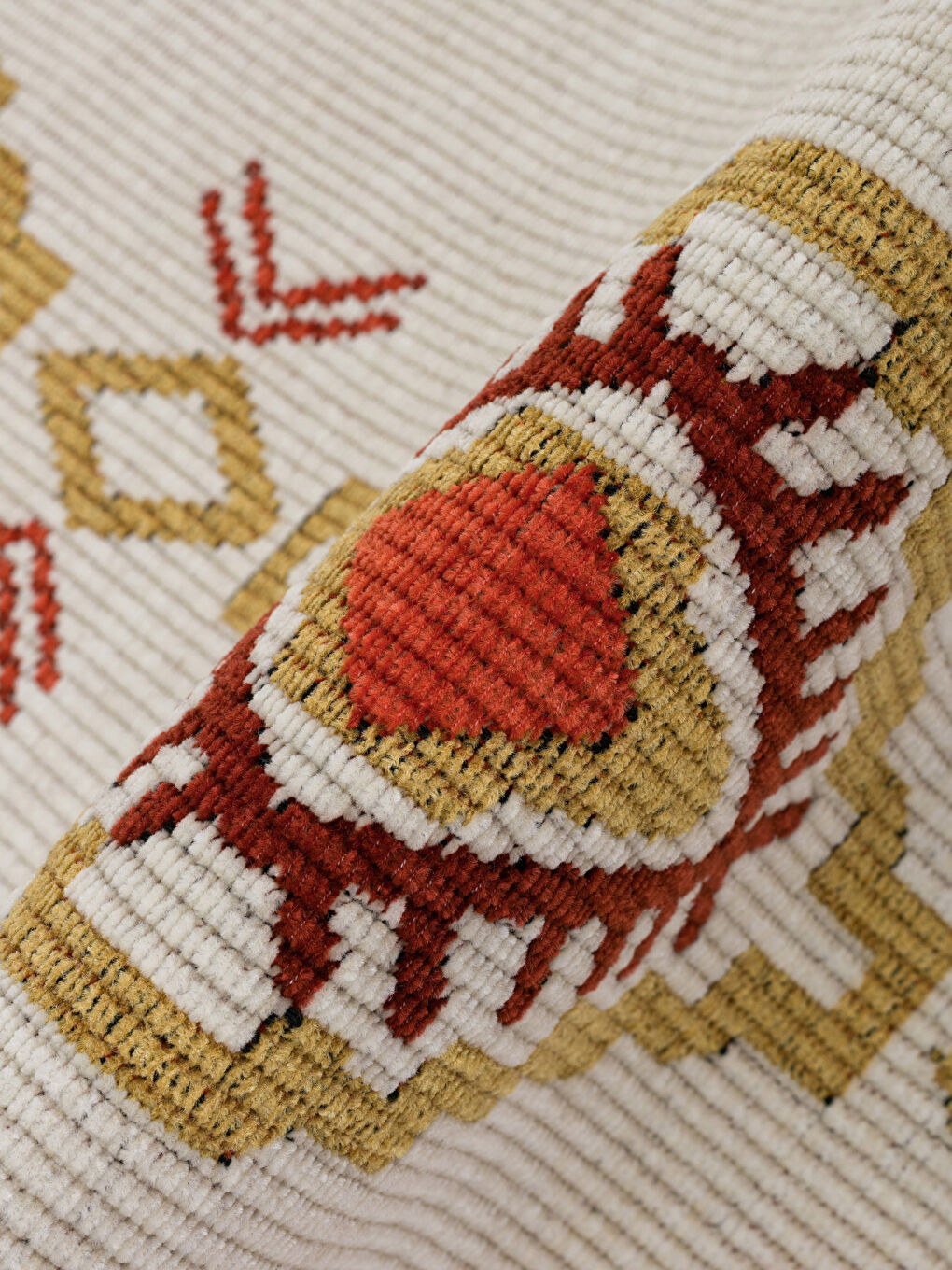 Karışık Etnik Desenli Halı 80x150 cm-3