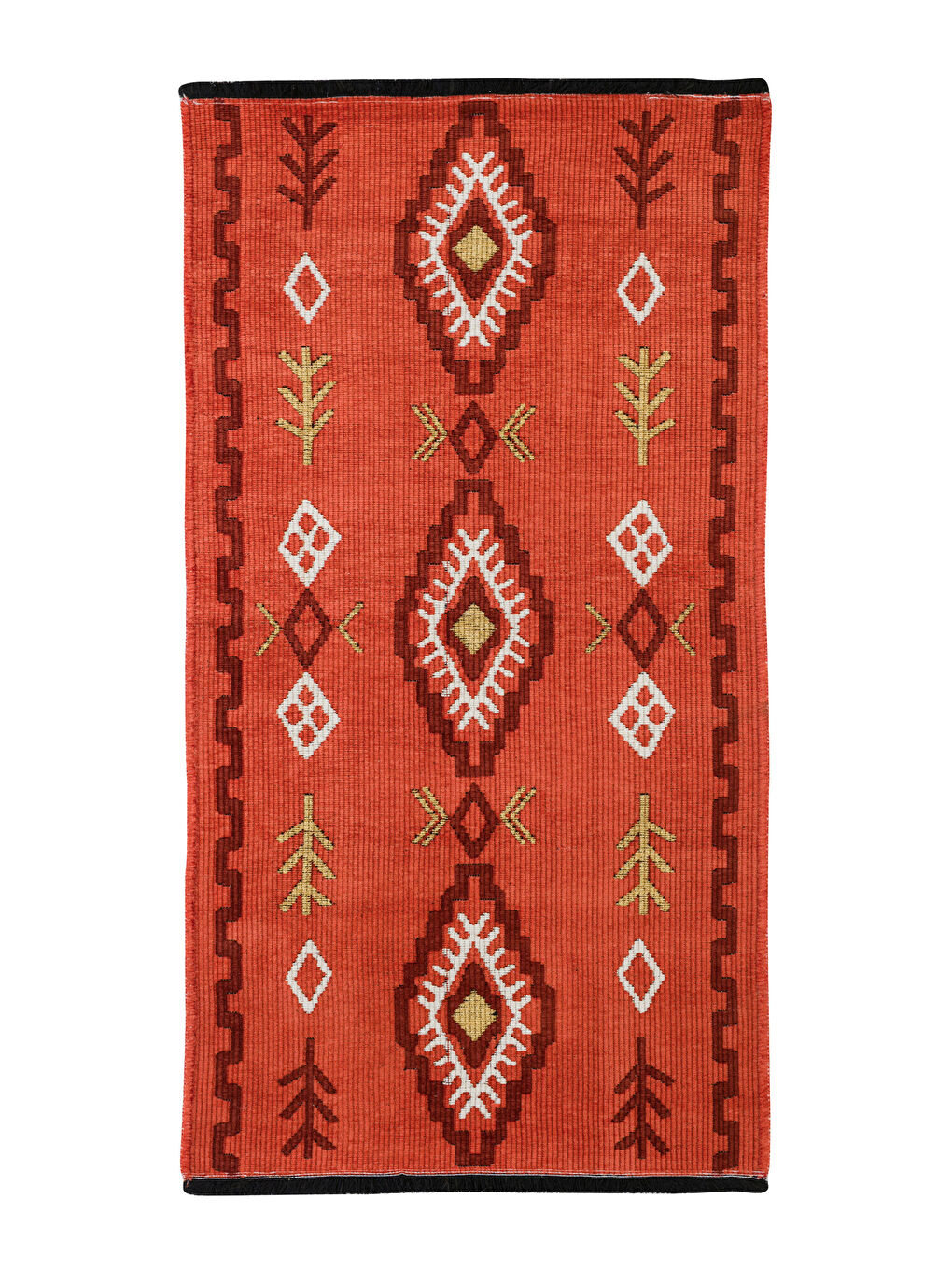 Karışık Etnik Desenli Halı 80x150 cm-6