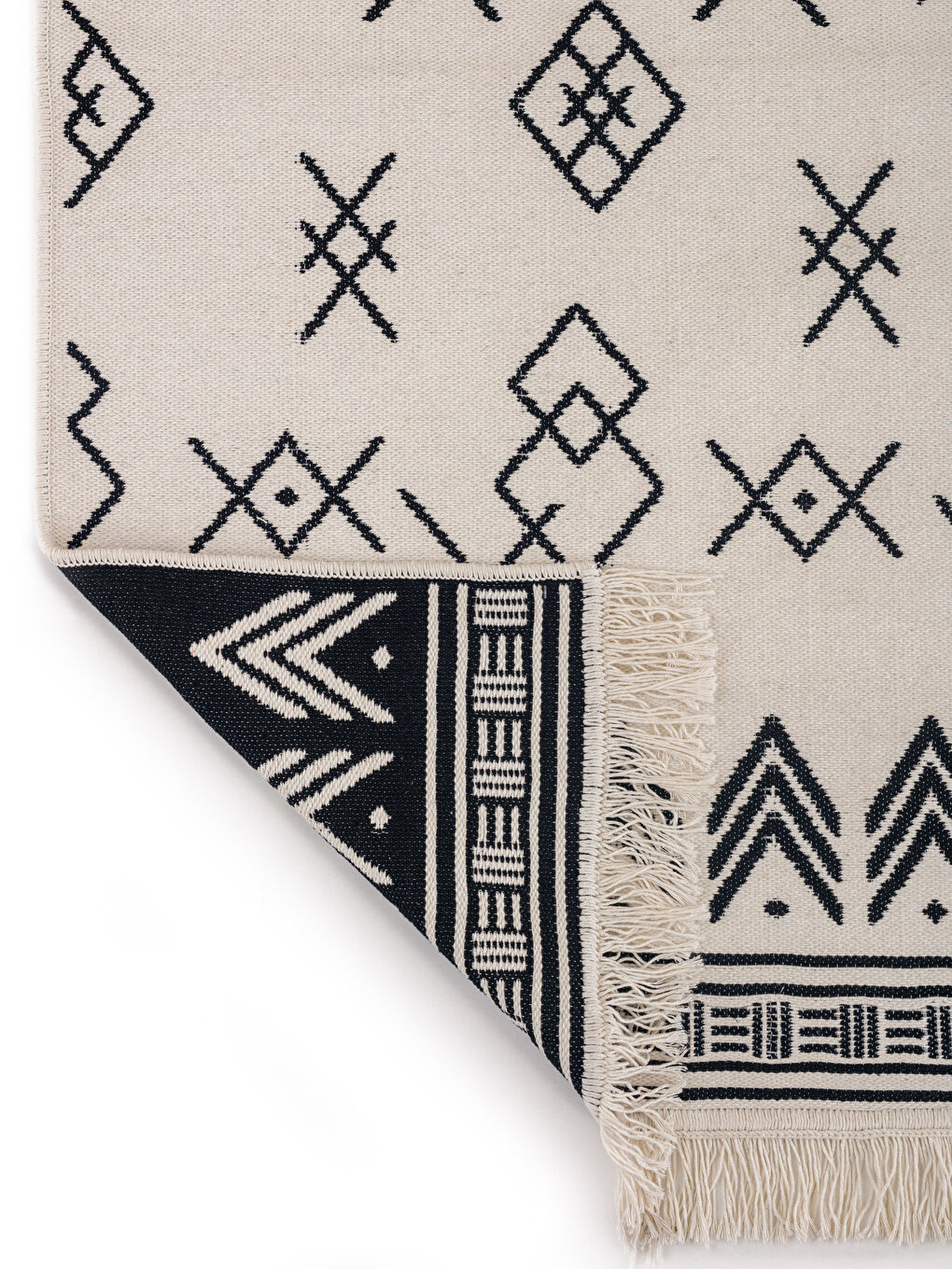 Karışık Etnik Desenli Halı 70x140 cm-4