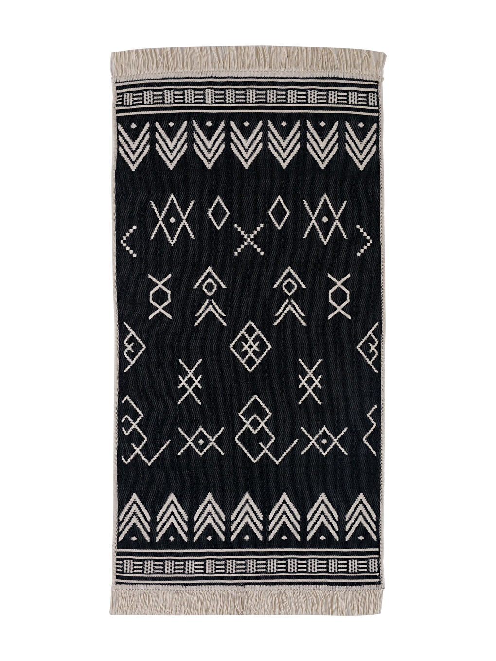 Karışık Etnik Desenli Halı 70x140 cm-6