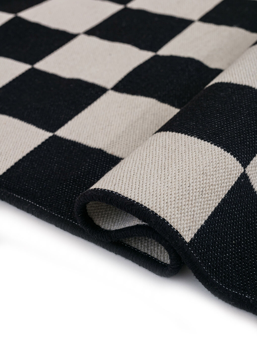 Karışık Saçaklı Desenli Halı 70x140 cm-3