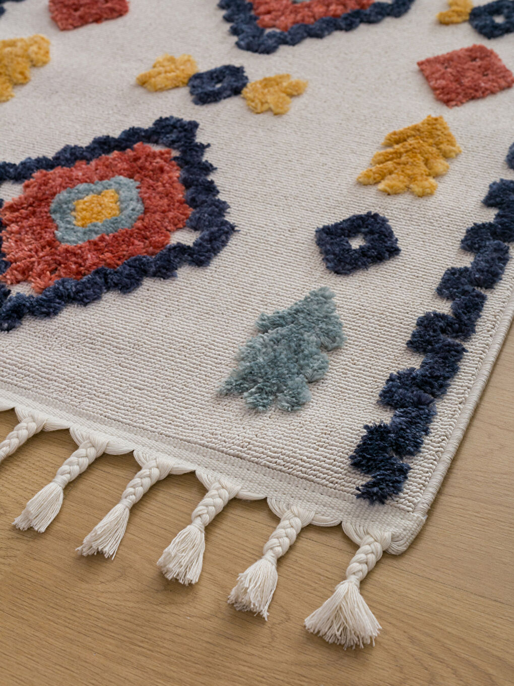 Этнический узорчатый ковер 80x150 см-1