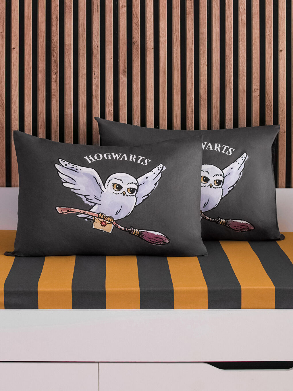 LCW HOME Štampane Tkane Jastučnice Hogwarts Set 2-Pakovanja 50x70 Cm -W3EH89Z8-F9C