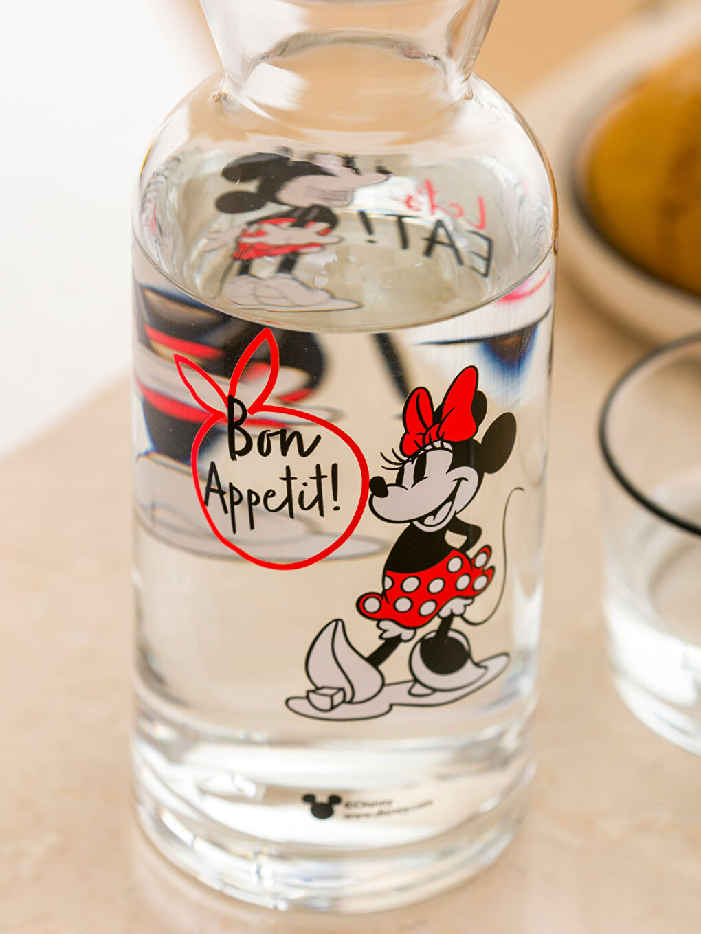 Karışık Minnie Mouse Baskılı Cam Sürahi 700 ml-4