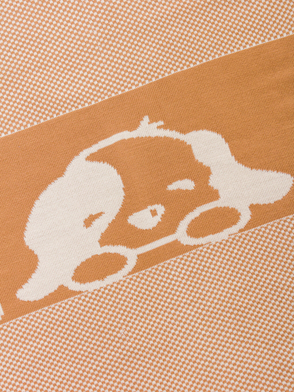 Kahverengi Köpek Baskılı Erkek Bebek Battaniye-3