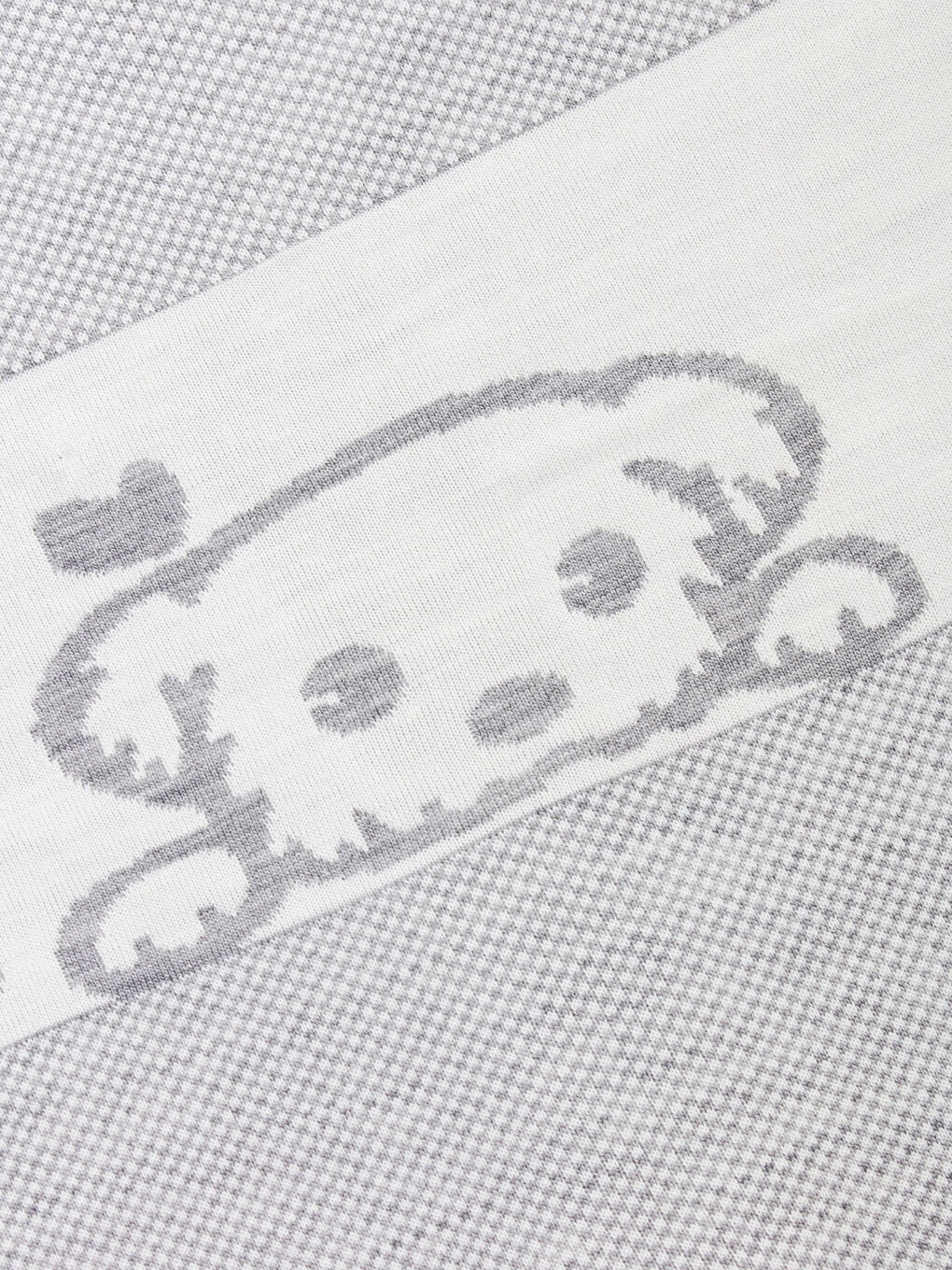 Gri Köpek Baskılı Erkek Bebek Battaniye-2