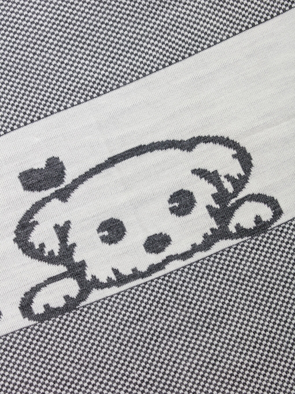 Gri Köpek Baskılı Erkek Bebek Battaniye-2