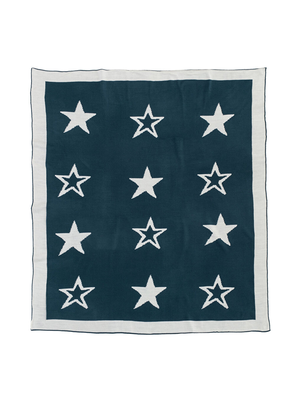 Lacivert Yıldız Baskılı Erkek Bebek Battaniye-4