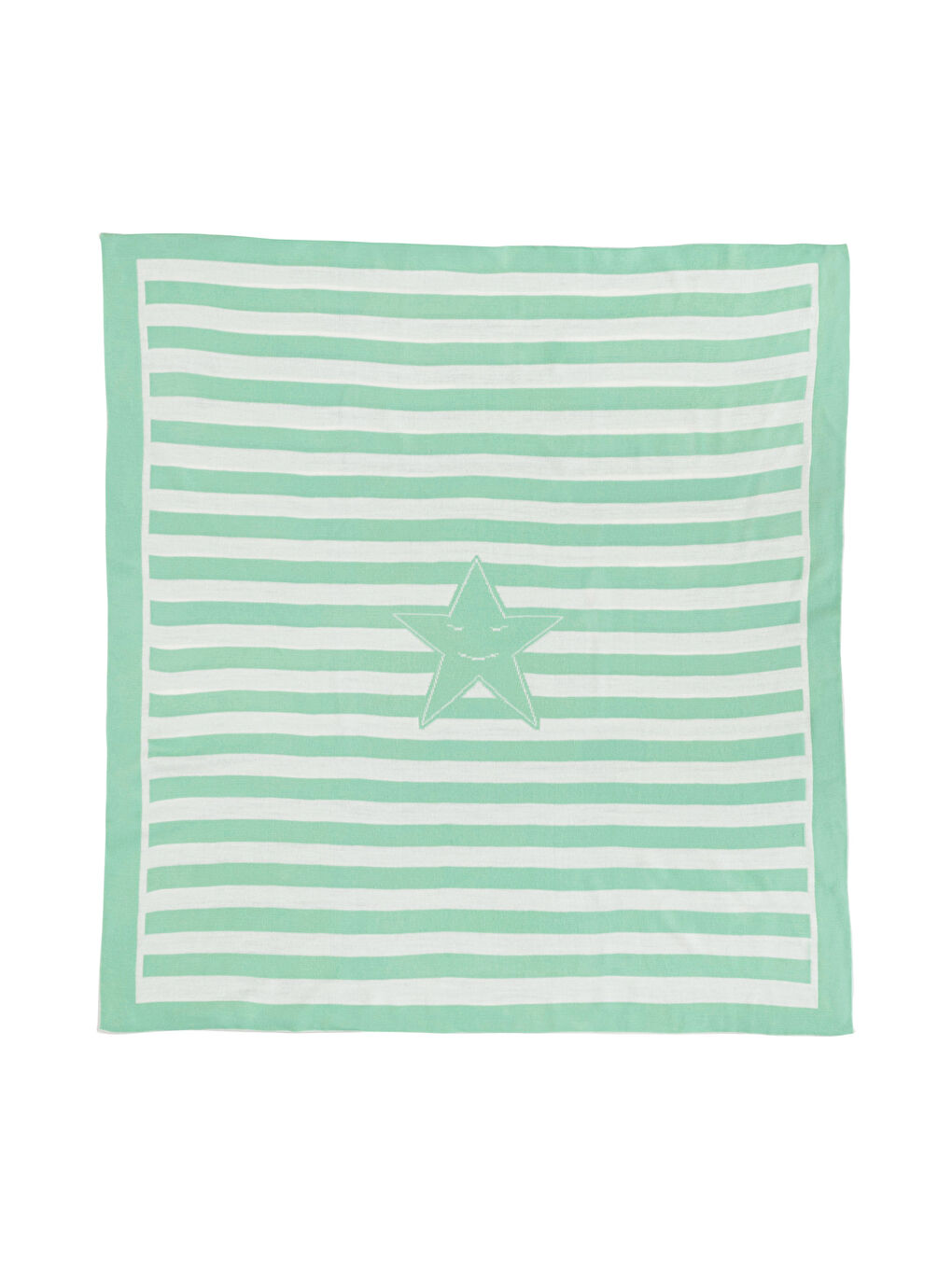 Ekru Yıldız Baskılı Erkek Bebek Battaniye-5