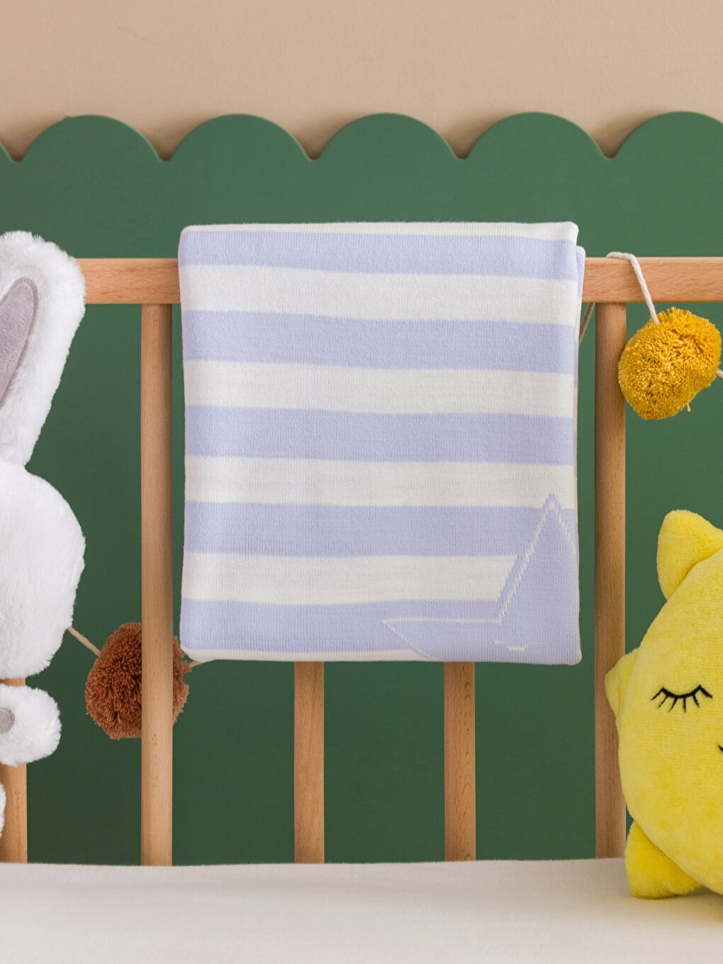 Mavi Yıldız Baskılı Erkek Bebek Battaniye-1