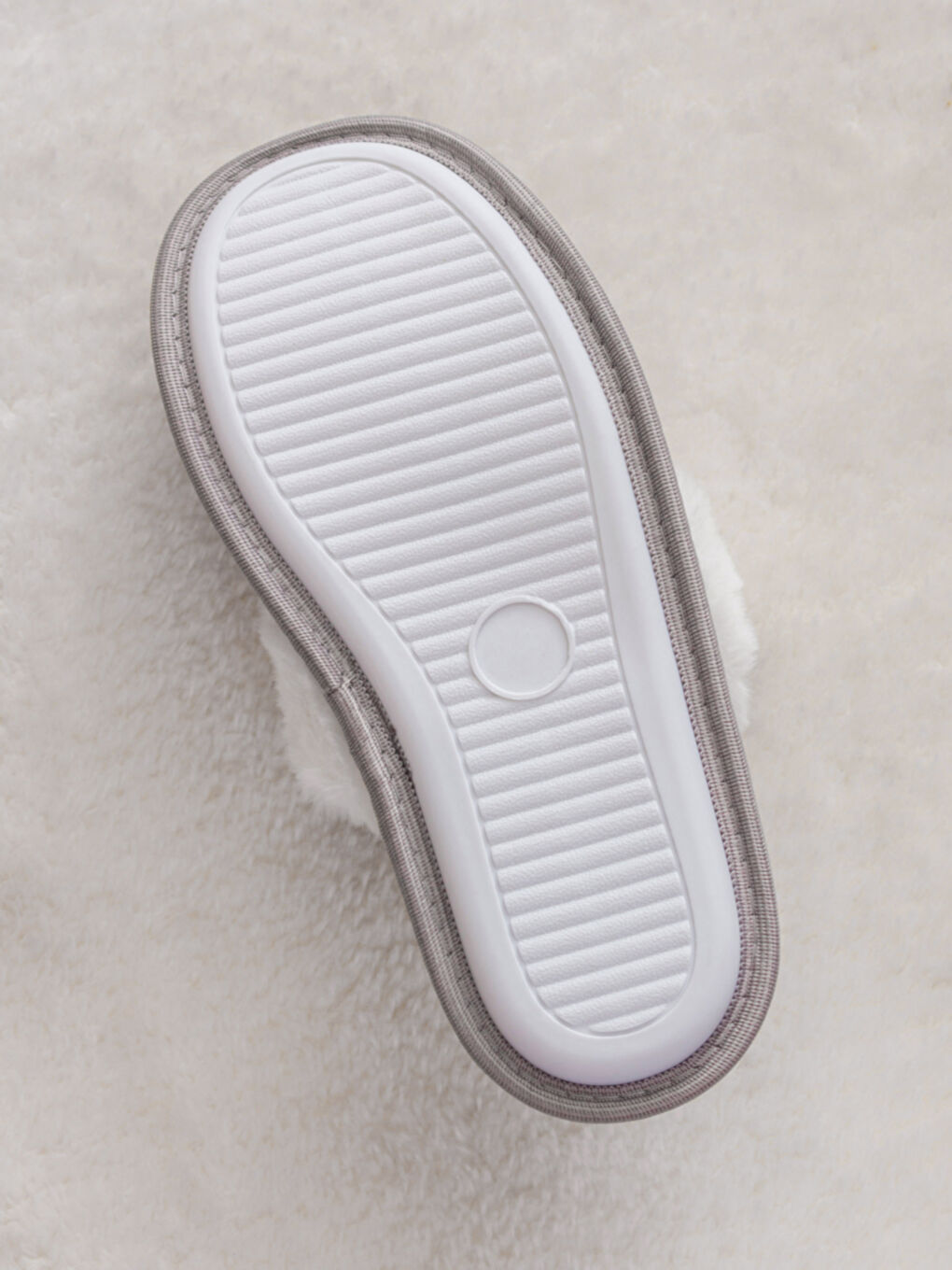 Gri Pelüş Kadın Ev Terliği-4