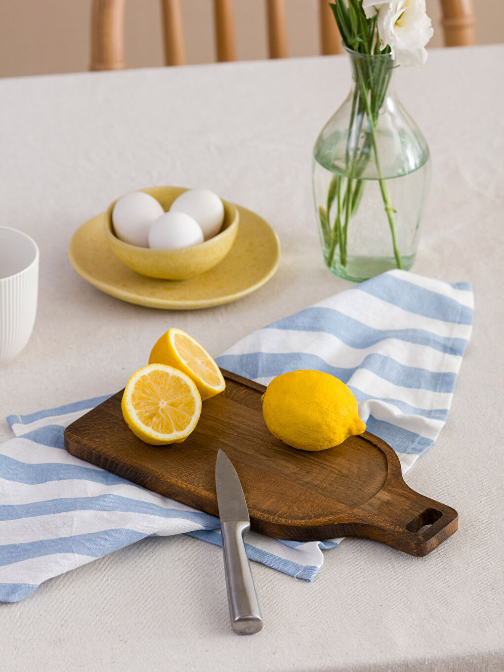 Kahverengi Ahşap Sunum Tabağı 15x30 cm