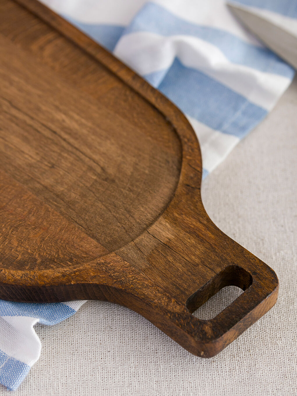 Kahverengi Ahşap Sunum Tabağı 15x30 cm-2