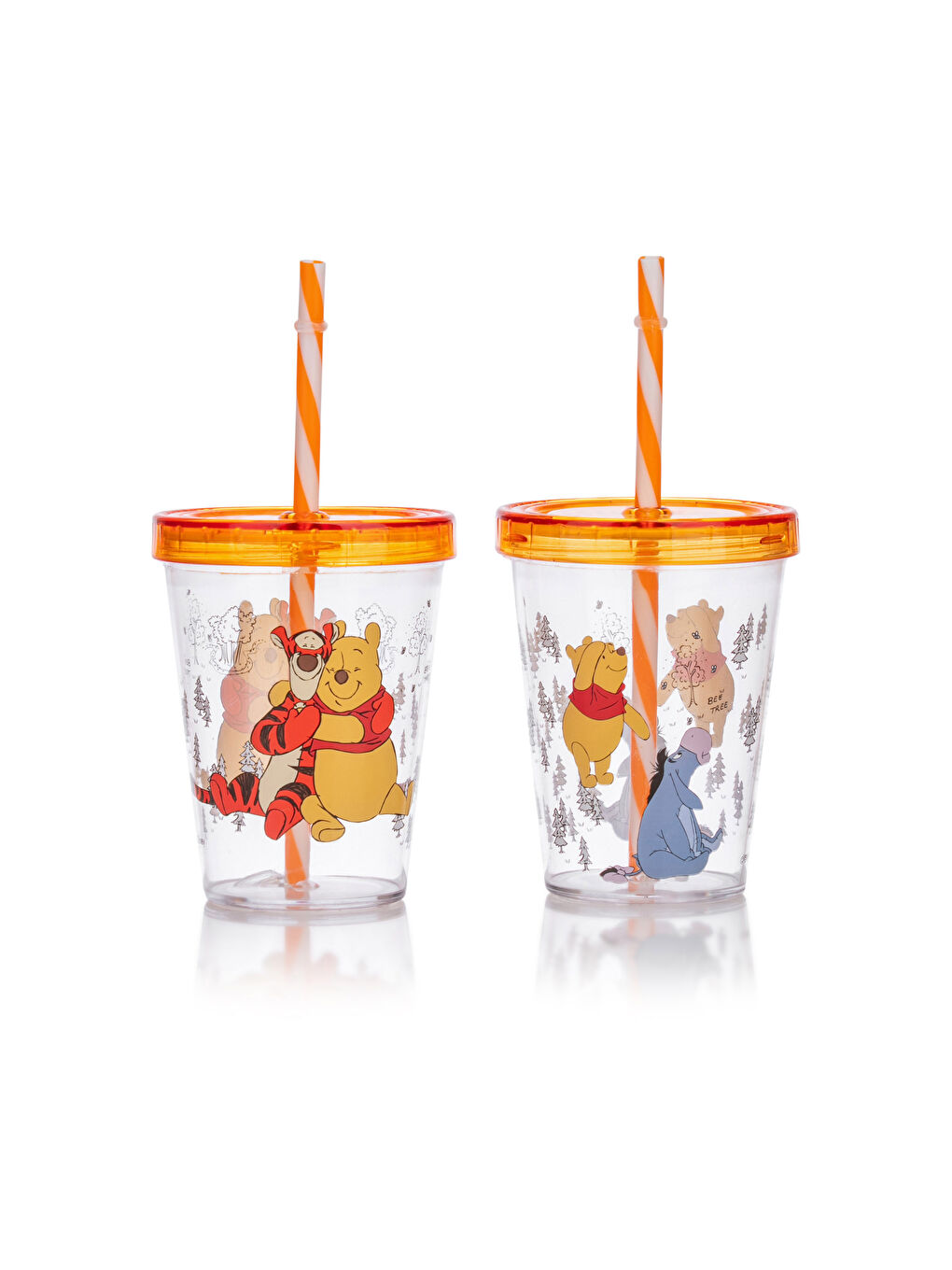 LCW HOME Karışık Baskılı Winnie The Pooh Baskılı Pipetli Bardak 2'li - 4