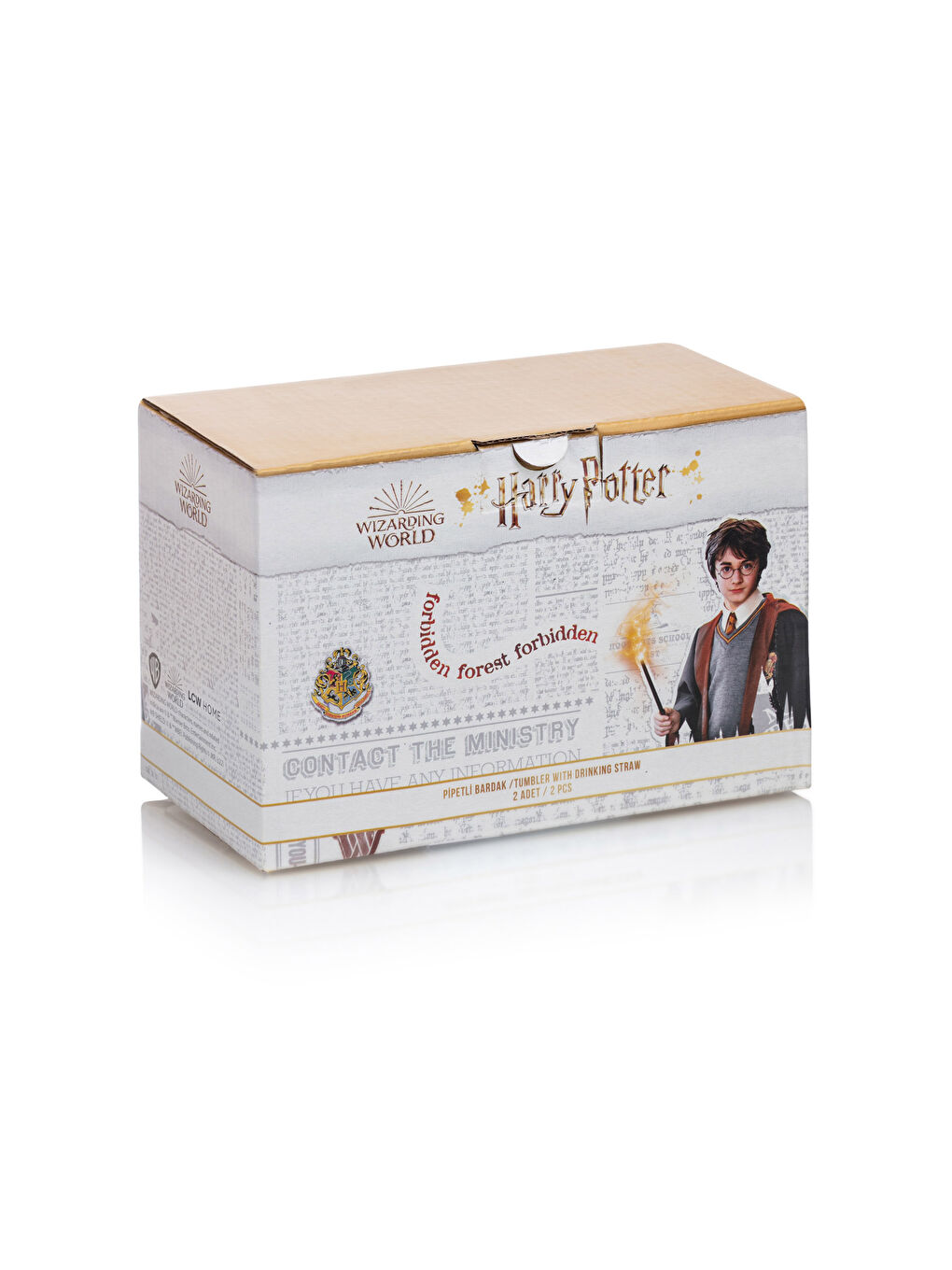 LCW HOME Karışık Baskılı Harry Potter Baskılı Pipetli Bardak 2'li - 3