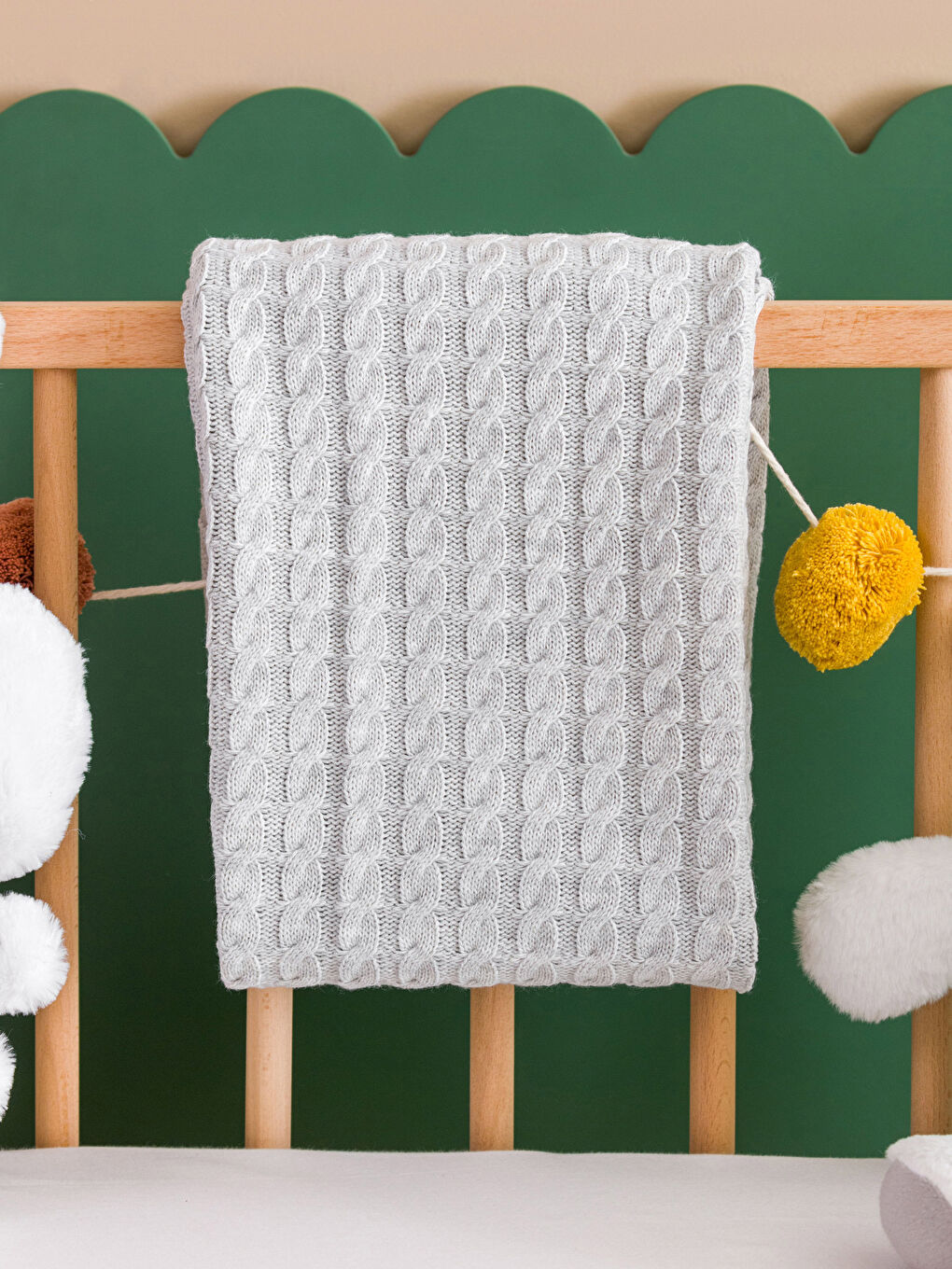 Gri Desenli Erkek Bebek Battaniyesi-1