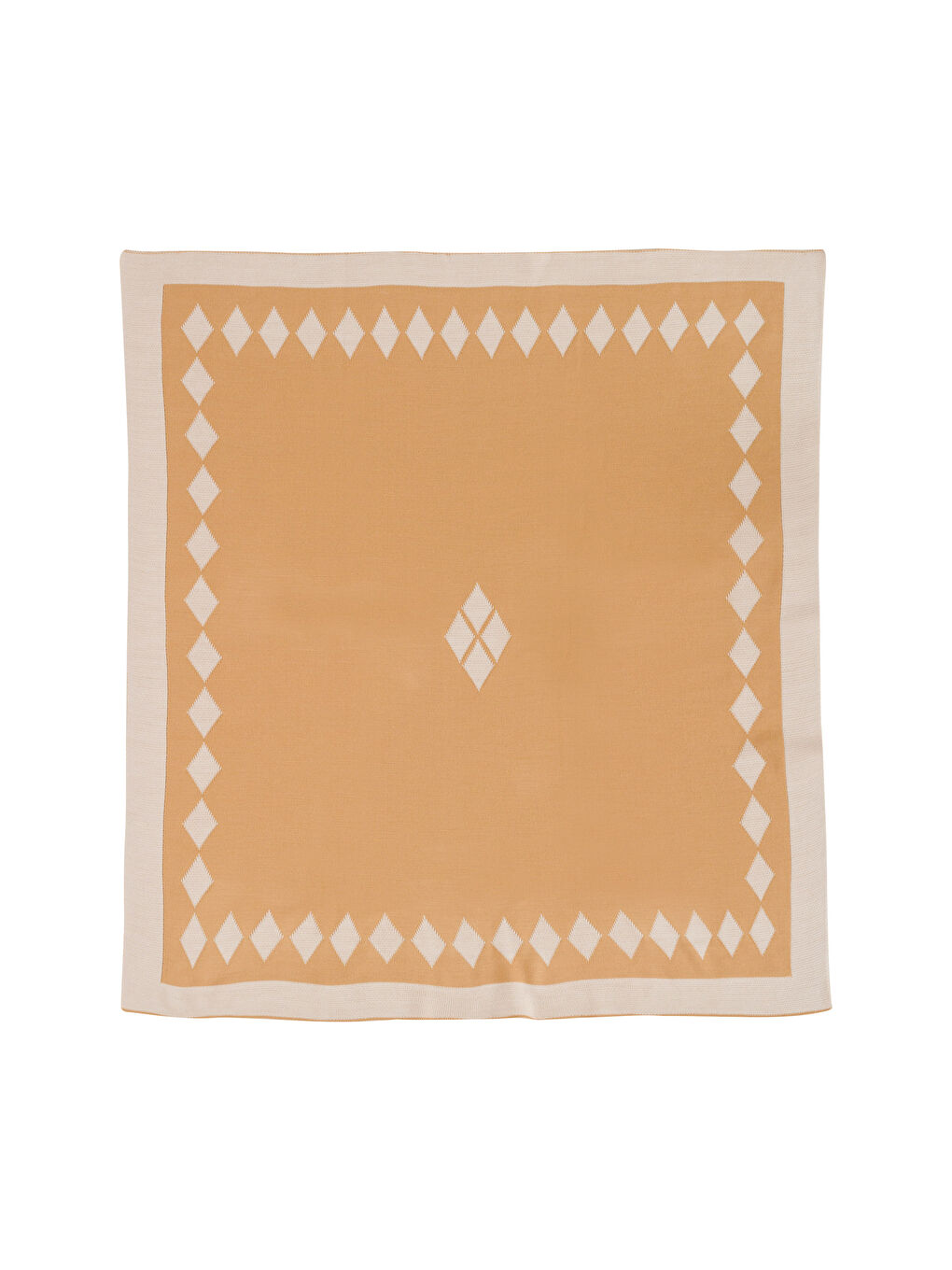 Bej Desenli Erkek Bebek Battaniyesi-5