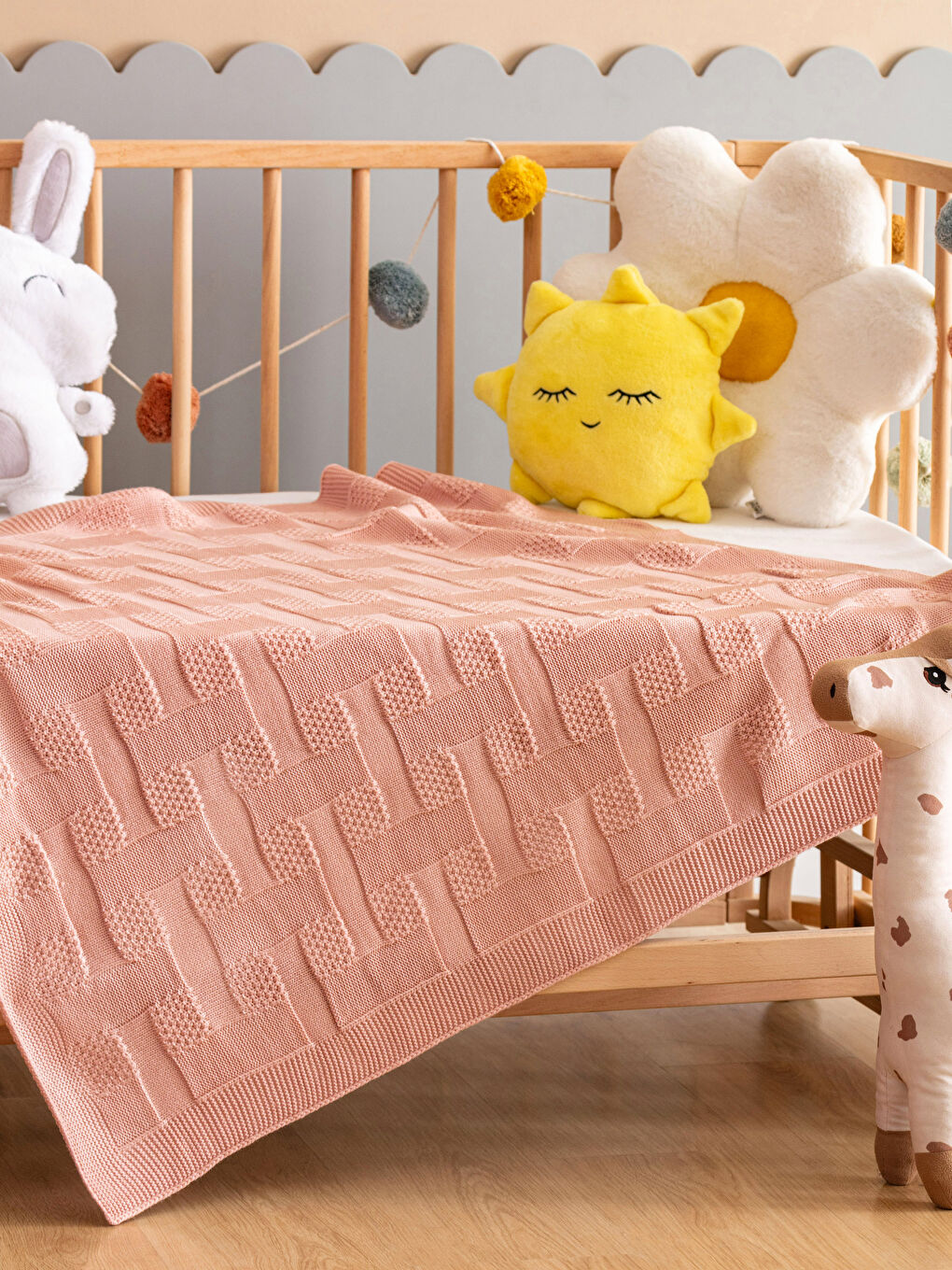 بطانية أطفال منقوشة للبنات