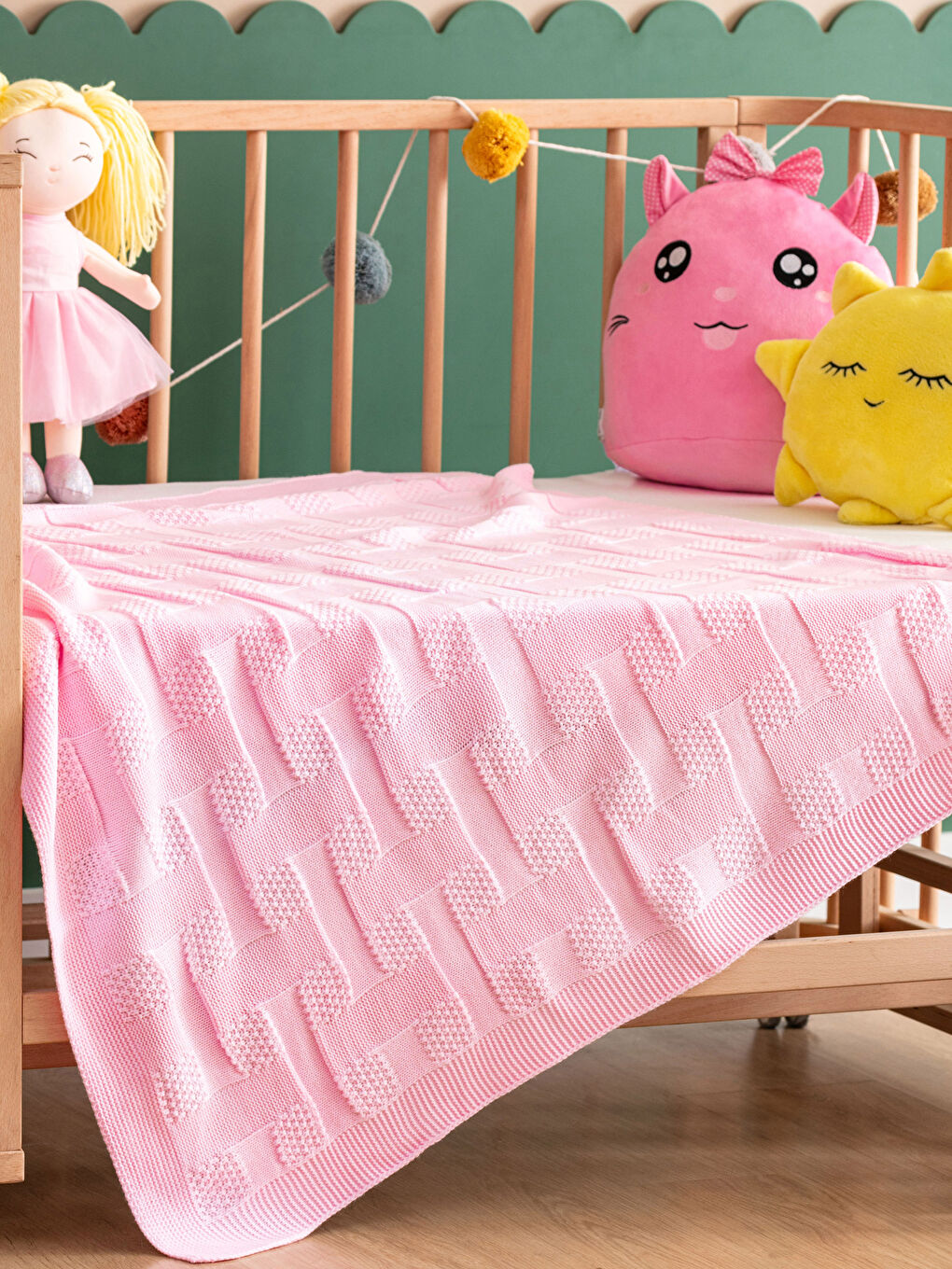 Patterned Baby Girls' Blanket
