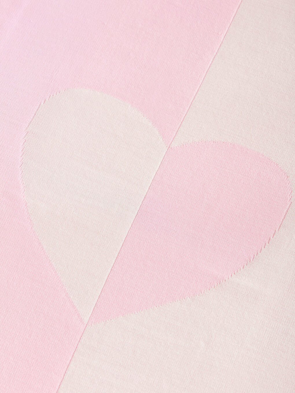 Pembe Kalp Desenli Kız Bebek Battaniye 85x95 cm-2