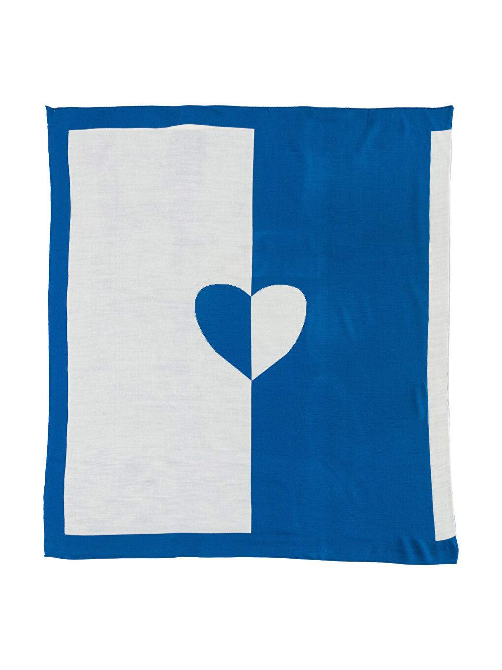 İndigo Kalp Desenli Kız Bebek Battaniye 85x95 cm-3