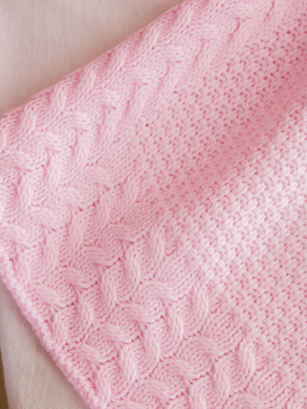 Pembe Desenli Kız Bebek Battaniyesi-2