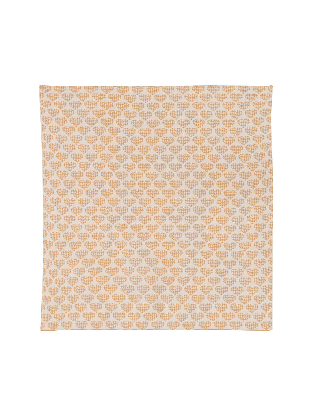 Kahverengi Kalp Desenli Kız Bebek Battaniyesi-4