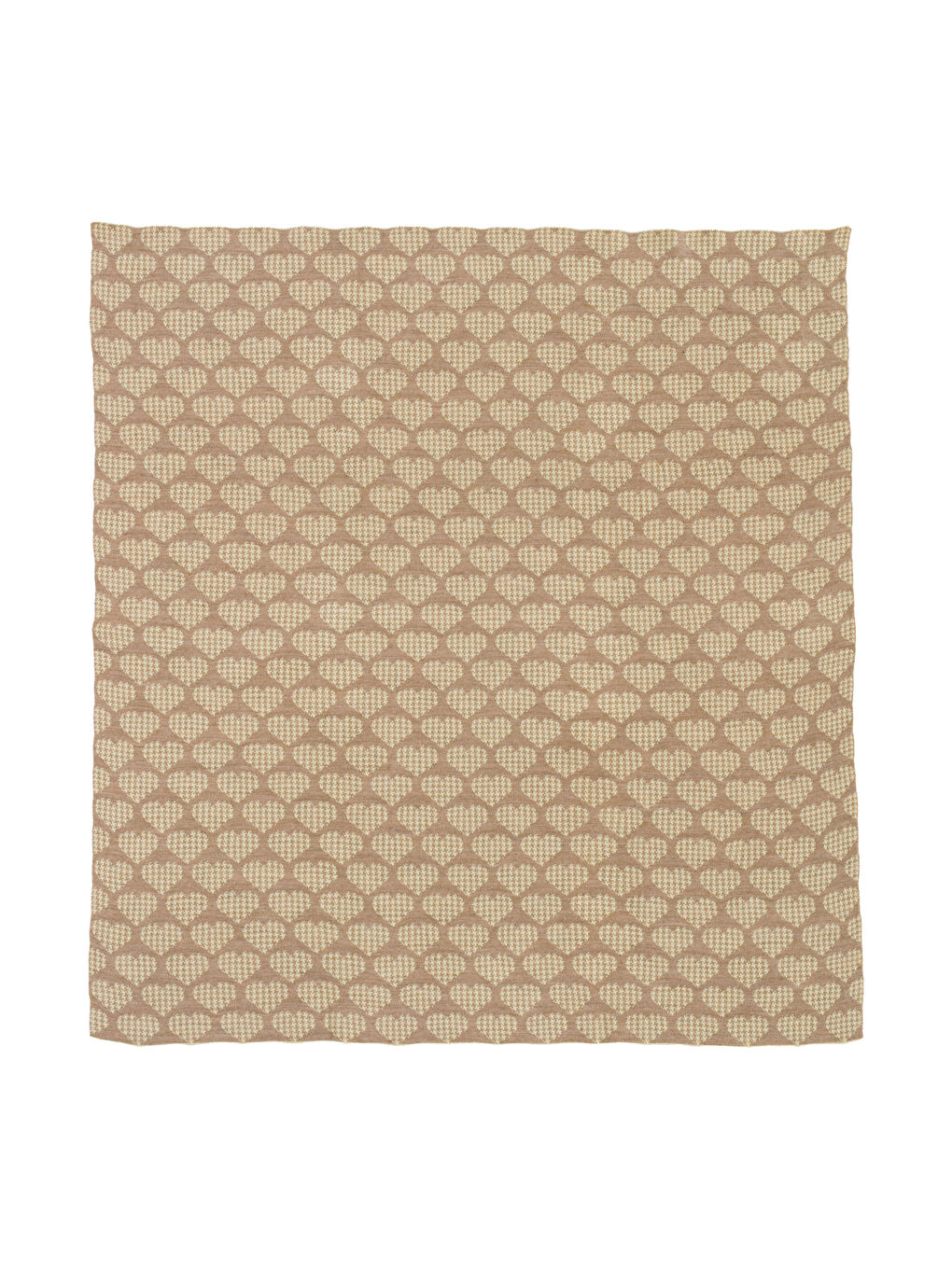 Sarı Kalp Desenli Kız Bebek Battaniyesi-4