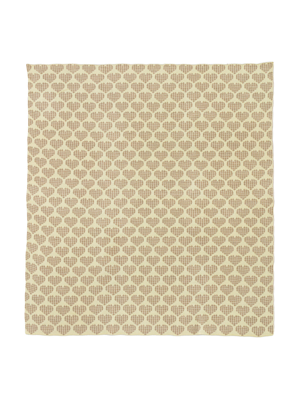 Sarı Kalp Desenli Kız Bebek Battaniyesi-5