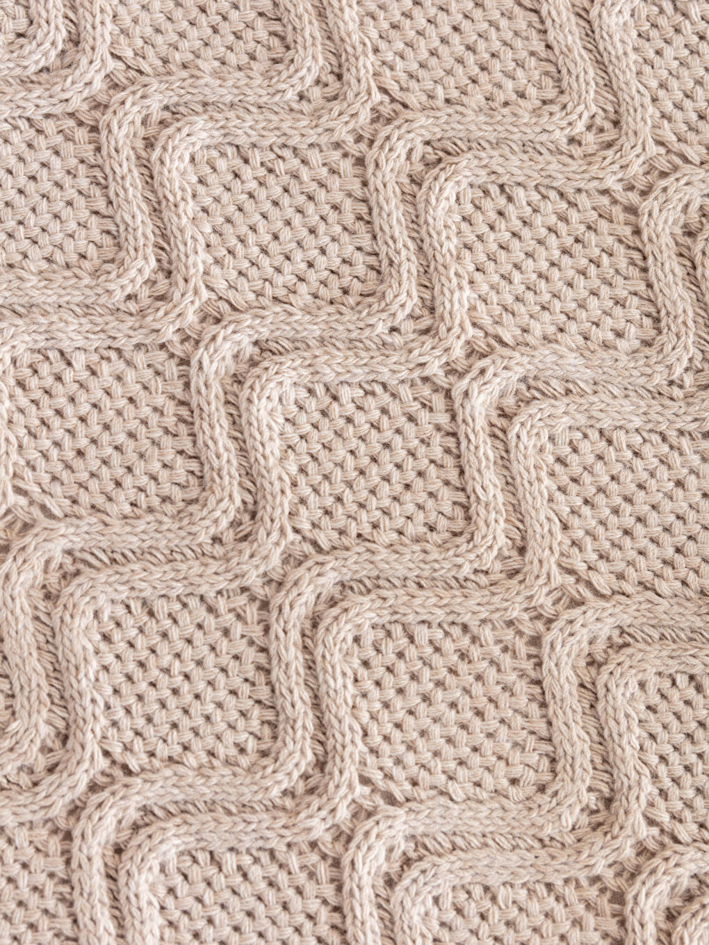 Bej Desenli Kız Bebek Battaniye 85x95 cm-2