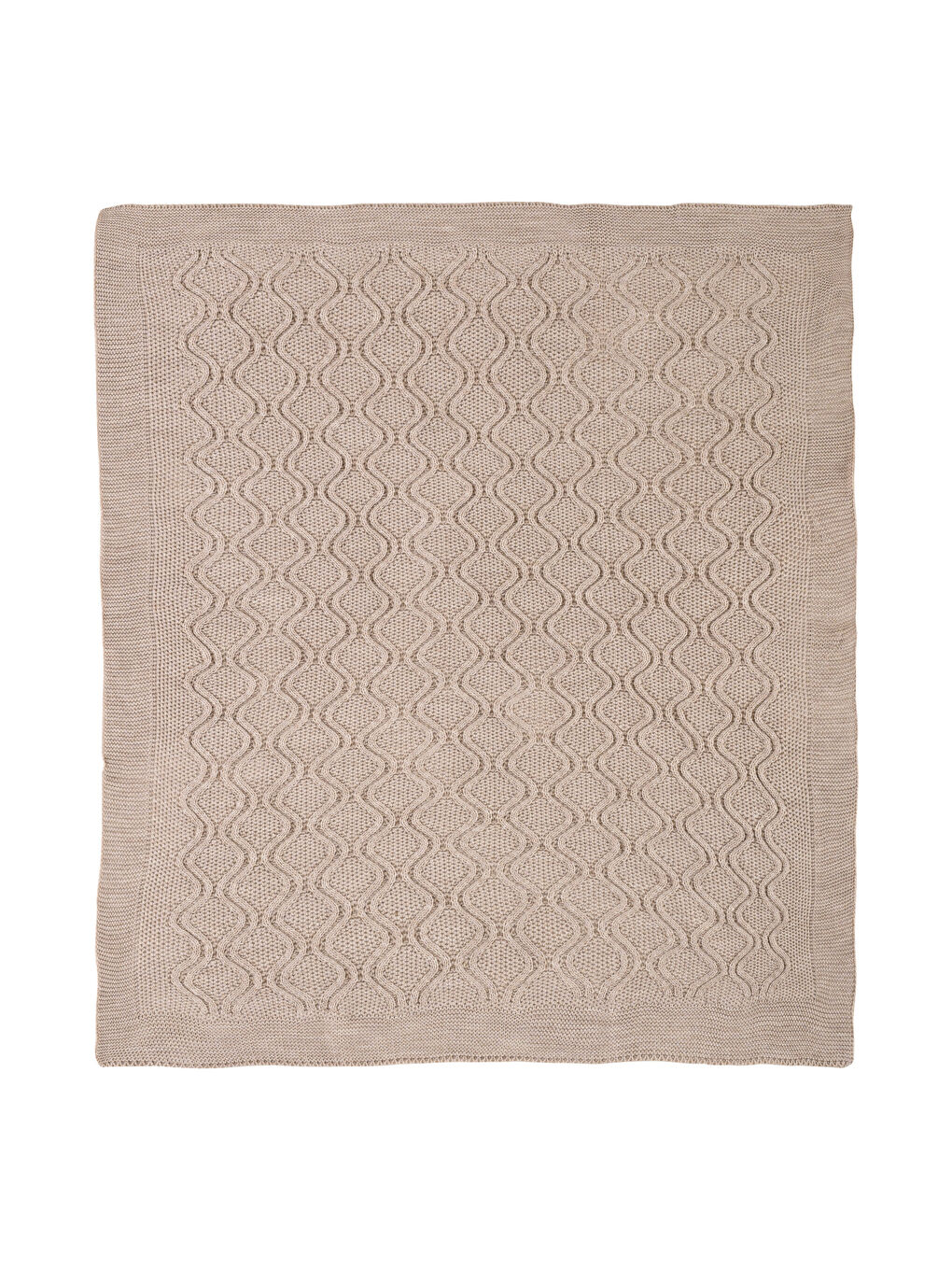 Bej Desenli Kız Bebek Battaniye 85x95 cm-3