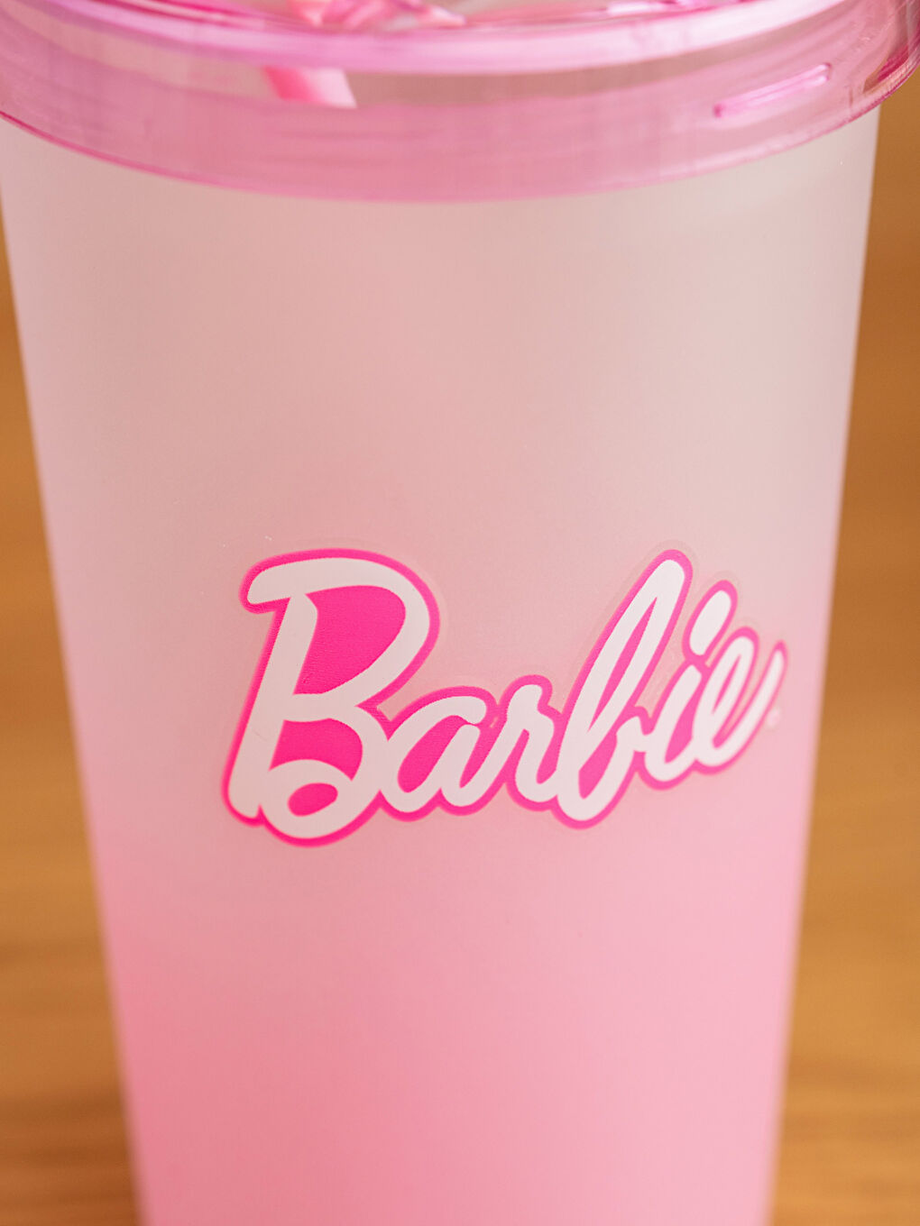 LCW HOME Pembe Barbie Baskılı Kapaklı Bardak 660 ml - 3